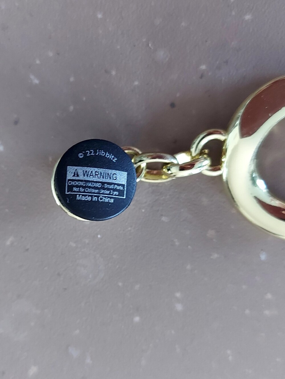 Gold Interlocking Ring Chain Accessory For Crocs - Picture 3 of 4